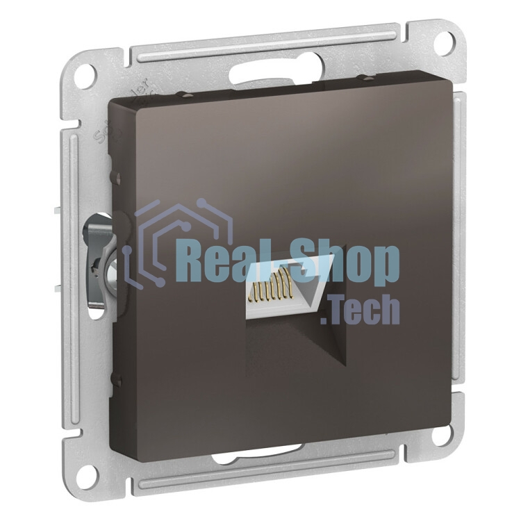 Механизм розетки компьютерной AtlasDesign RJ45 мокко SchE ATN000683