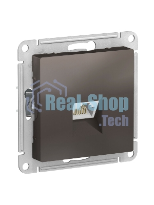 Механизм розетки компьютерной AtlasDesign RJ45 мокко SchE ATN000683
