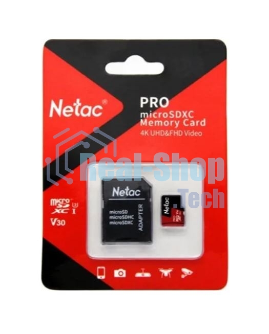 Флеш Карта MicroSD card Netac P500 Extreme Pro 256Gb, retail version w/SD adapter