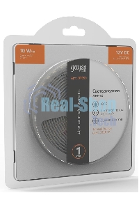 Лента светодиодная Basic Gauss 12V 10W/m 700lm/m 3000K IP65 LED 3m 1/100