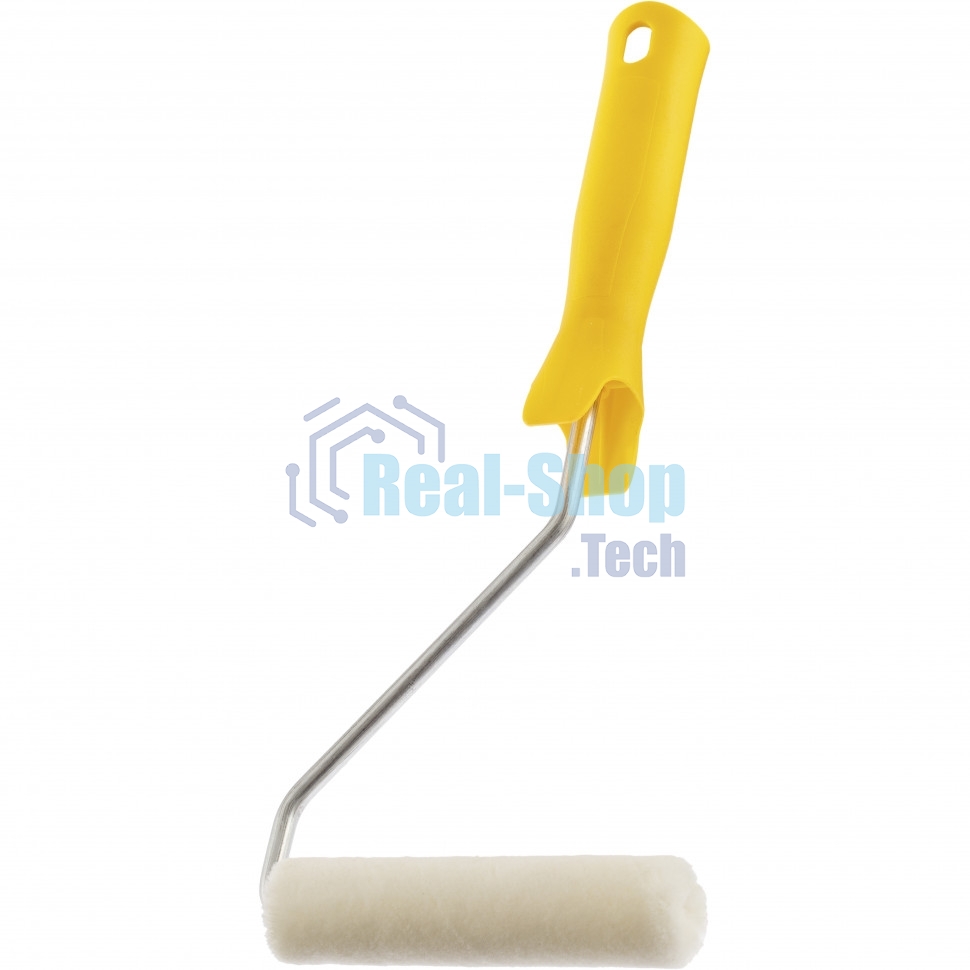 Мини-валик в сборе Сибртех Лаки, 110 мм, ворс 5 мм, D - 16 мм, D ручки - 6 мм, велюр