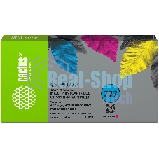 Картридж струйный Cactus CS-F9J77A 727 пурпурный (300 мл) для HP DJ T920/T930/T1500/T1530/T2500/T2530