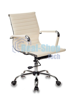 Кресло Бюрократ CH-883-LOW/IVORY слоновая кость, экокожа