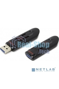 Флешка USB Sandisk CZ600 Cruzer Glide (SDCZ600-032G-G35), 32Gb, USB 3.0, R/W 100/20, черный