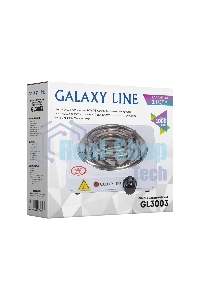 Плита настольная электрическая Galaxy Line GL 3003, белый, электрическая, 1000 Вт