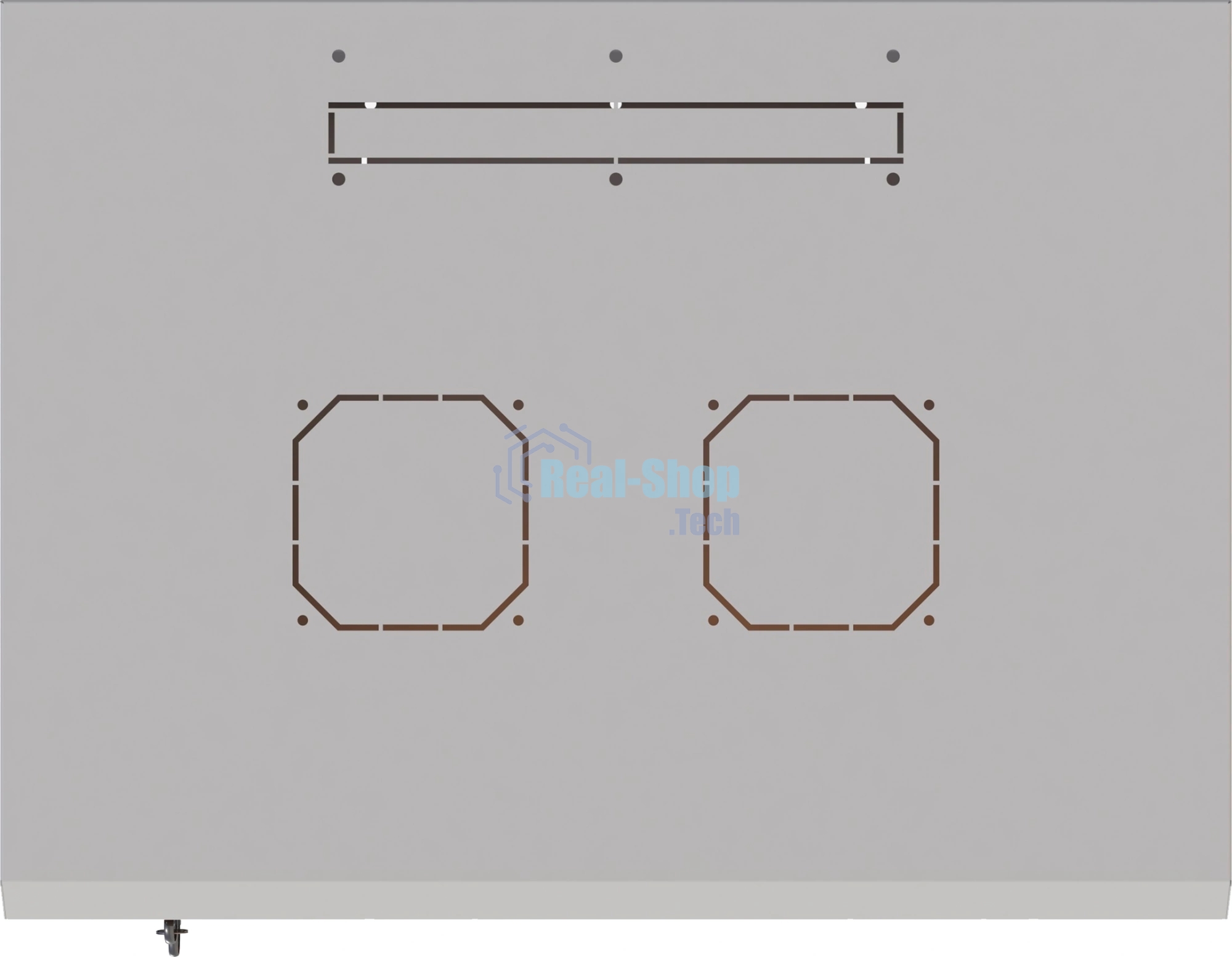 Шкаф коммутационный Suprlan (05-1060) настенный 6U 600x350 мм пер. дв. стекл направл. под закл. гайки 70 кг RAL 7035 285 мм 13.3 кг 360 мм