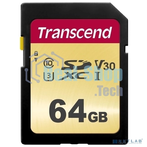 Флеш карта SD 64Gb Transcend SDХC UHS-I U3, MLC