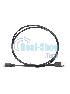 Кабель USB2.0 Cablexpert (RU) AM/Type-C CCP-USB2-AMCM-1M-RU-B, 3A, 36Вт, QC3.0, медь, двойной экран, 1м, черный, пакет