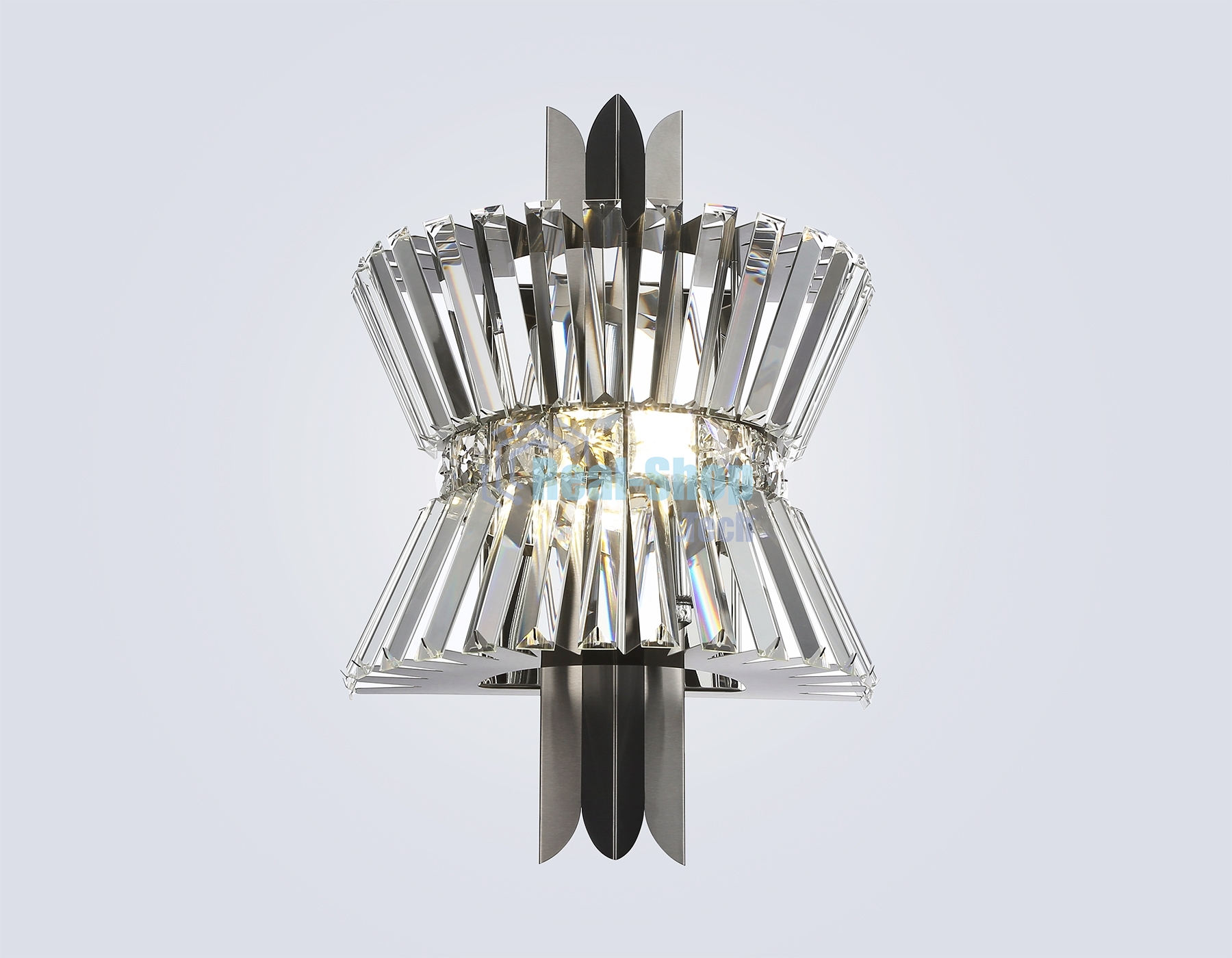 Настенный светильник Ambrella light LH41032/2 BK/CL черный/прозрачный E14*2 max 40W 310*180*460