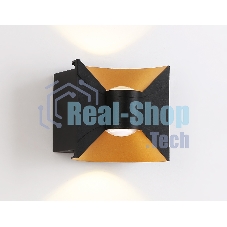 Светильник Ambrella light ST4472 BK/GD черный/золото LED 4200K 6W IP54 92*98*55