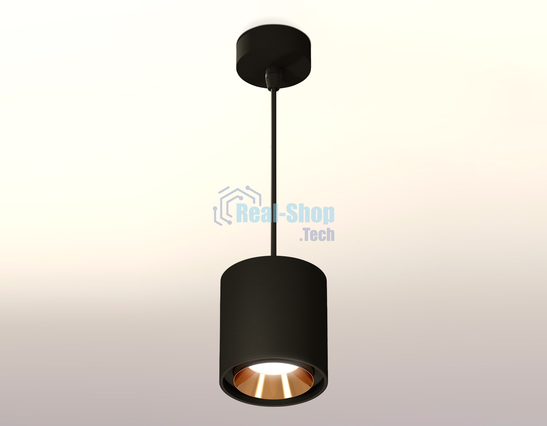 Светильник Ambrella Light XP7723001 SBK/PYG черный песок/золото желтое полированное MR16 GU5.3 (A2311, C7723, N7034)