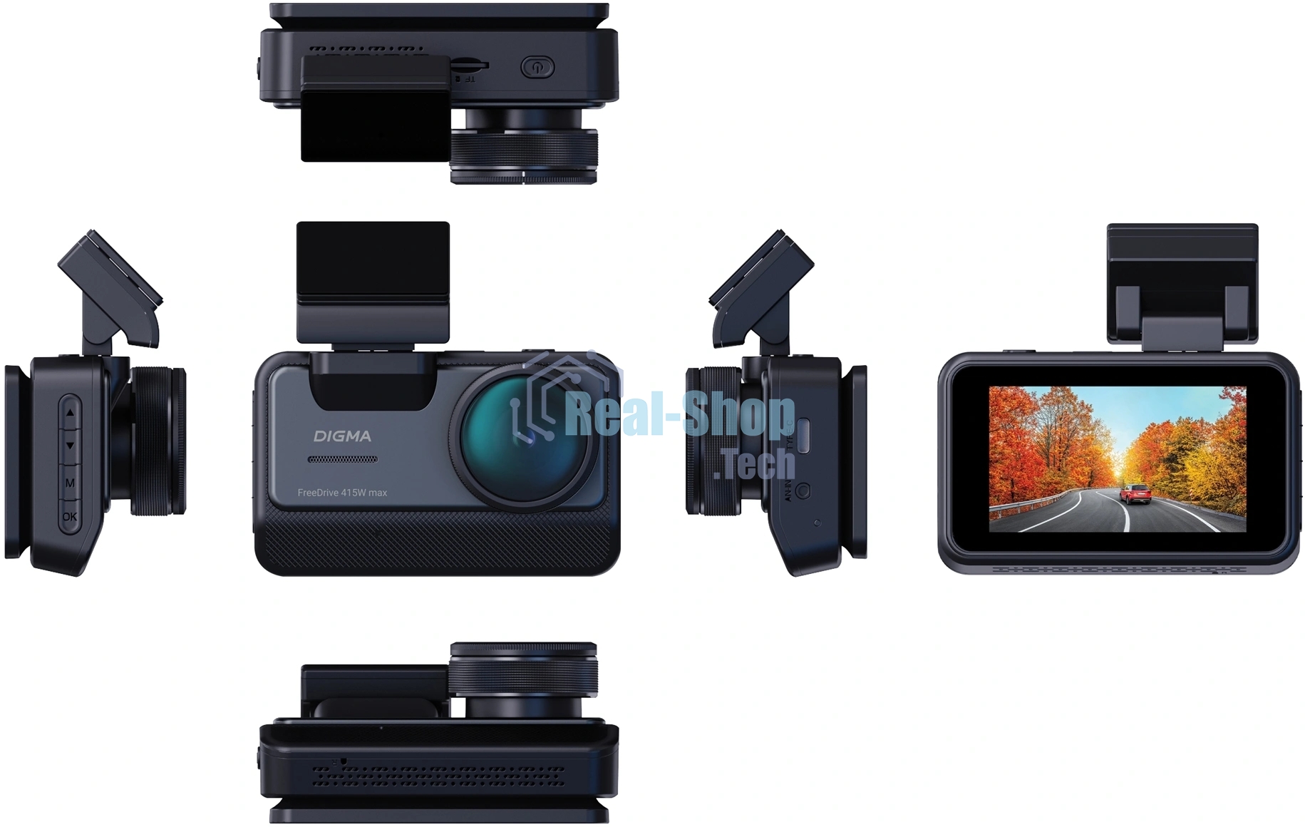 Видеорегистратор Digma FreeDrive 415W max черный 8Mpix 2160x3840 170гр. Allwinner
