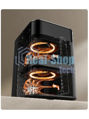 Аэрогриль Xiaomi Dual Zone Air Fryer 12L черный, 2800 Вт, 12 л, сенсор, 14 программ