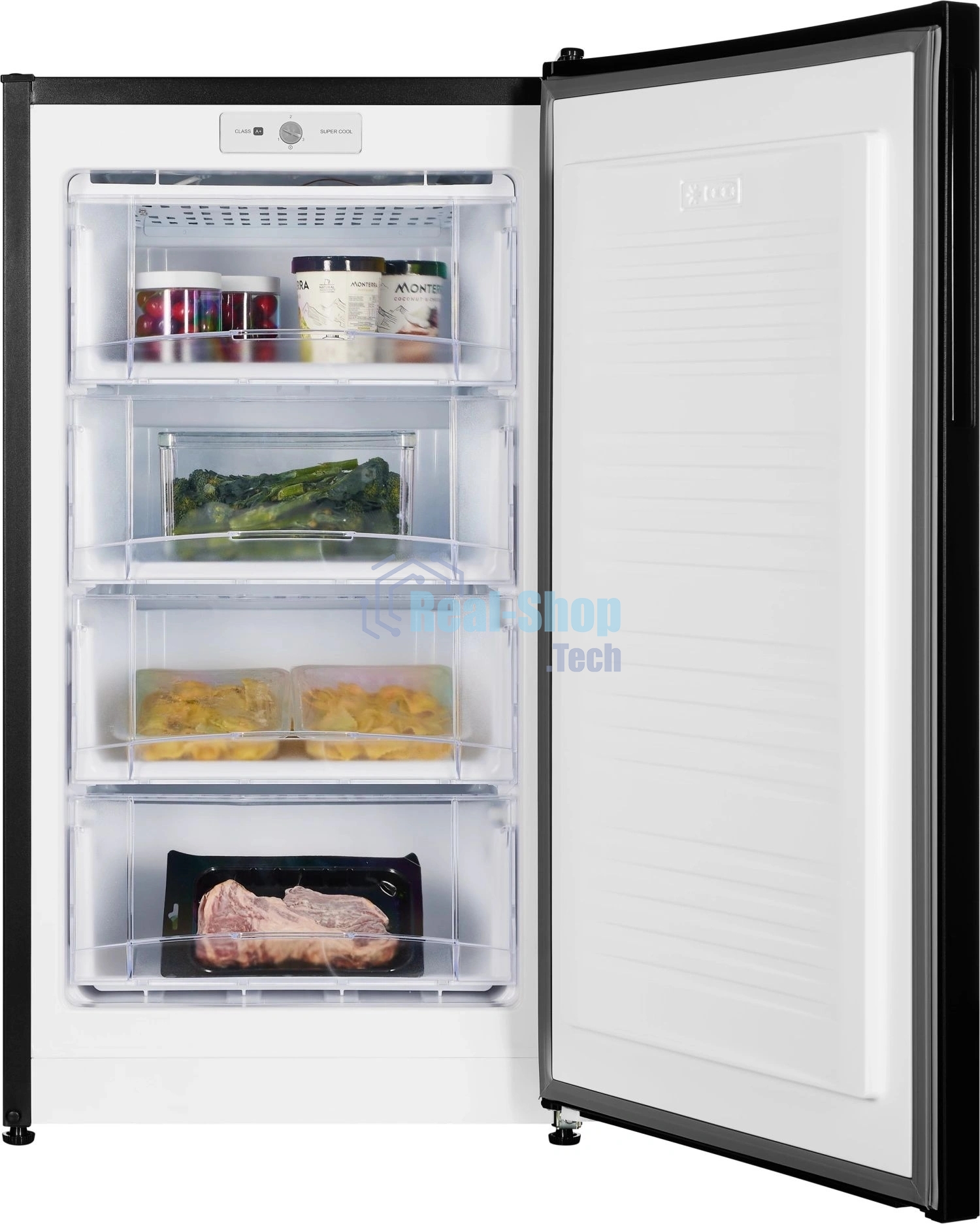 Морозильная камера Nordfrost DF 261 BAP, черный, 111л, 4 ящика