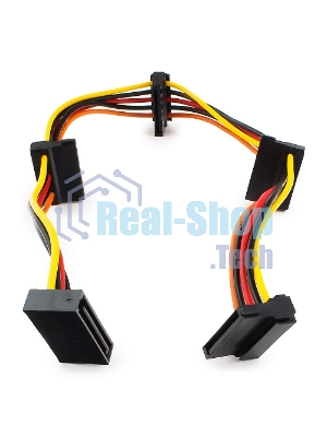 Кабель Cablexpert Кабеля питания SATA, 4x15pin(M)/15pin(F), 40 см (CC-SATAMF-03)