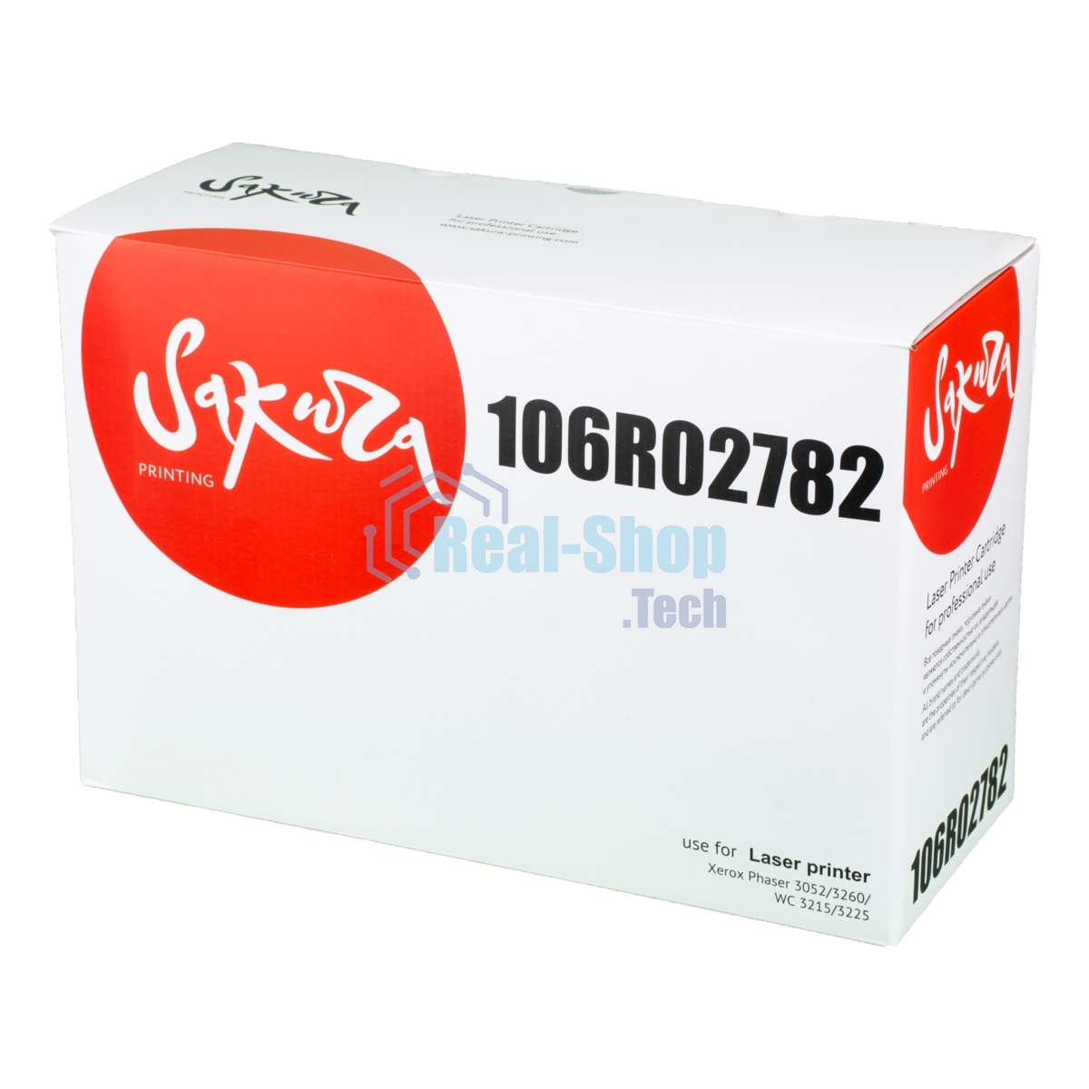 Картридж лазерный Sakura 106R02782 для Xerox Phaser 3052/3260, WC 3215/3225, черный, 6 000к. (в комплекте 2 шт.)
