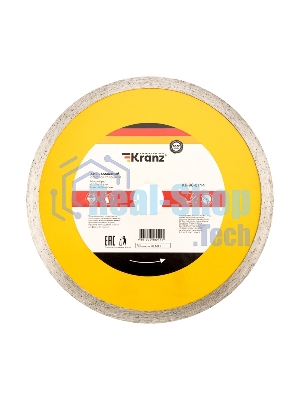 Диск алмазный отрезной Kranz сплошной 200x22.2/25,4 мм