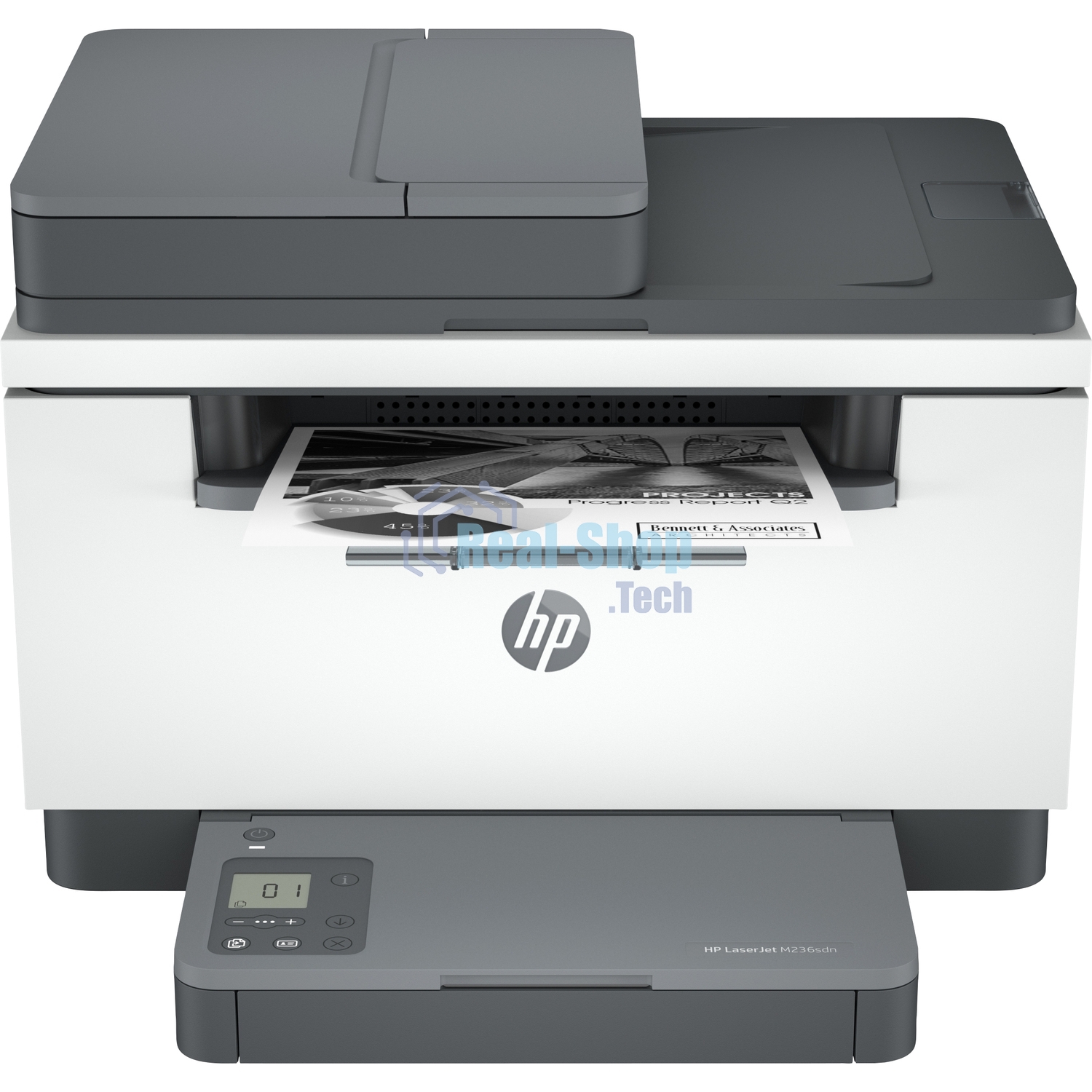 МФУ лазерное HP LaserJet M236sdw (9YG09A), A4, ч/б, печ. до 29 стр/мин., скан. до 19 стр/мин. (ч/б) 10 стр/мин. (цвет), 600 x 600 dpi, USB, RJ-45, Wi-Fi, BlueTooth, Air Print, Mopria
