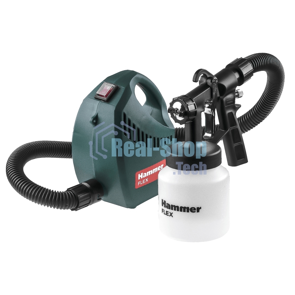 Краскопульт электрический Hammer Flex PRZ500B 500Вт 800мл бак, вязкость до 60 DIN