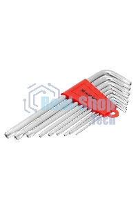 Набор ключей Matrix имбусовых TORX, 9 шт: T10-T50, CrV, удлиненные, сатин.