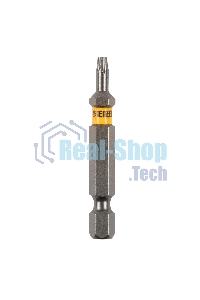 Набор бит Denzel TORX 10х50, сталь S2, шестигранный профиль, 10 шт.
