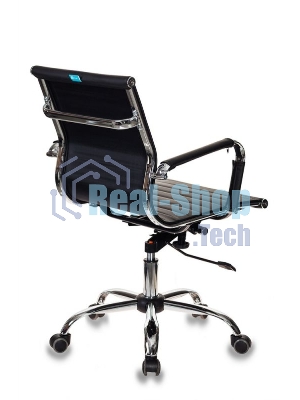 Кресло Бюрократ CH-883-LOW/BLACK черный, экокожа