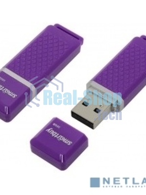 Флешка USB Smartbuy Quartz Violet (SB32GbQZ-V), 32Gb, USB 2.0, R/W 25/15, фиолетовый