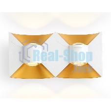 Светильник Ambrella light ST4475/4 WH/GD белый/золото LED 4200K 11W IP54 180*90*55