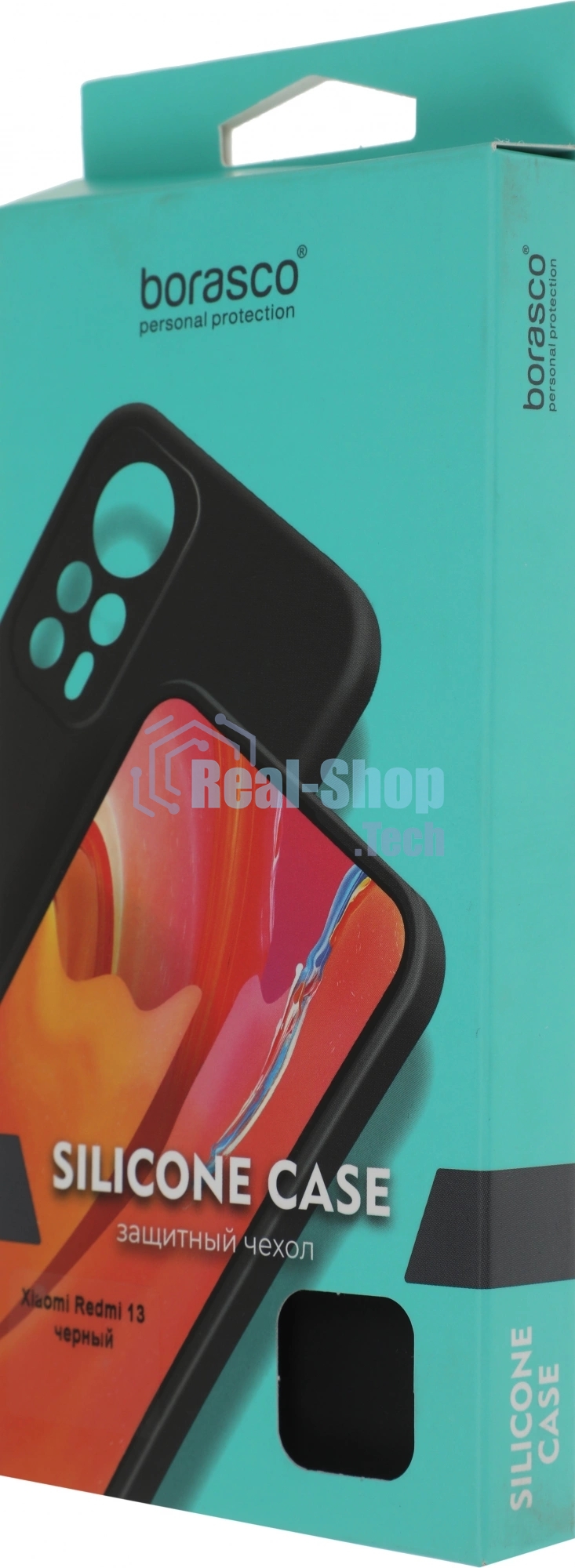 Чехол (клип-кейс) BoraSCO для Xiaomi Redmi 13 Silicone Case черный (73408)