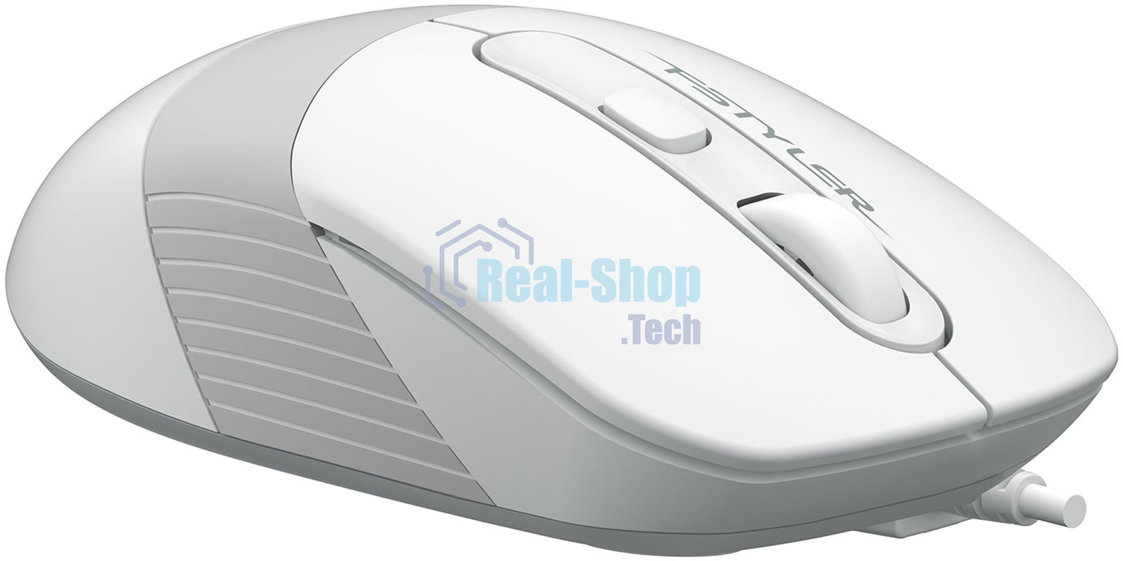 Мышь проводная A4Tech Fstyler FM10S белый, 1600 dpi, USB Type-A, кнопки - 4