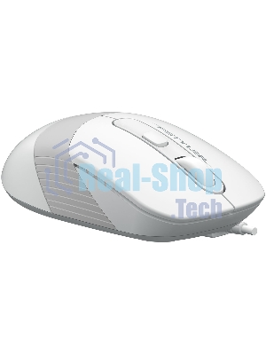 Мышь проводная A4Tech Fstyler FM10S белый, 1600 dpi, USB Type-A, кнопки - 4