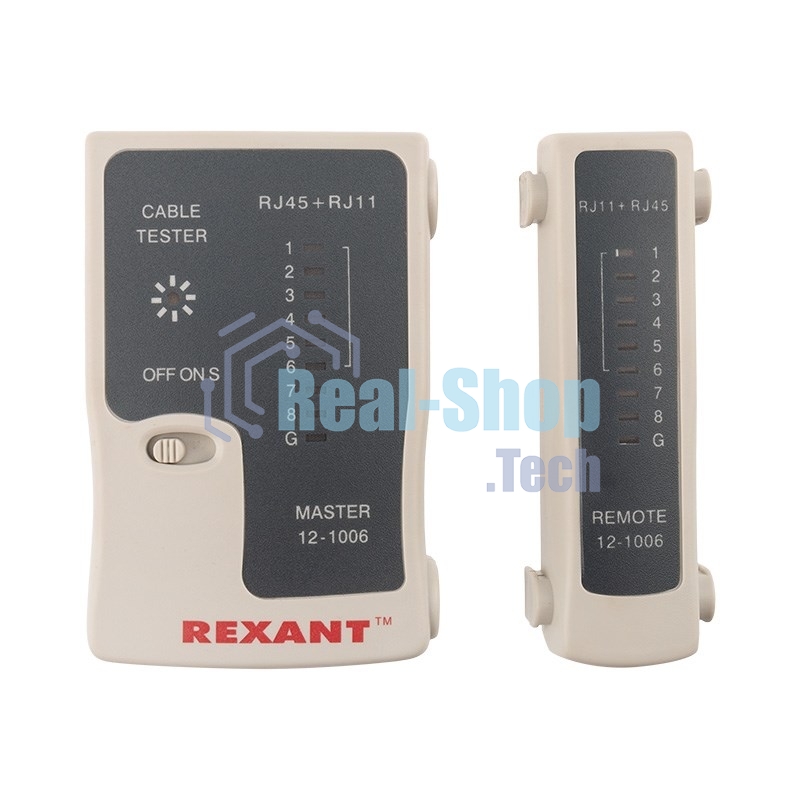 Тестер кабеля Rexant RJ-45+RJ-11 468
