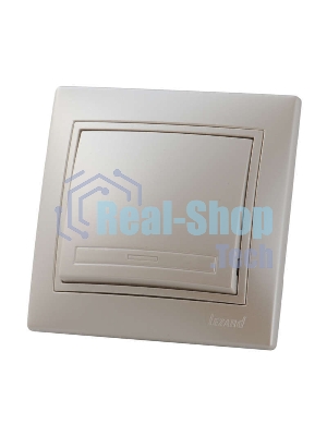 Выключатель 1-кл. СП Мира 10А IP20 жемчуж. белый перламутр LEZARD 701-3030-100