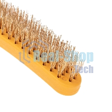 Щетка по металлу Kranz с пластиковой ручкой 4 ряд. 260 мм