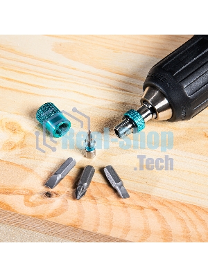 Адаптер для бит Gross с ограничителем и двойным магнитом, 1/4