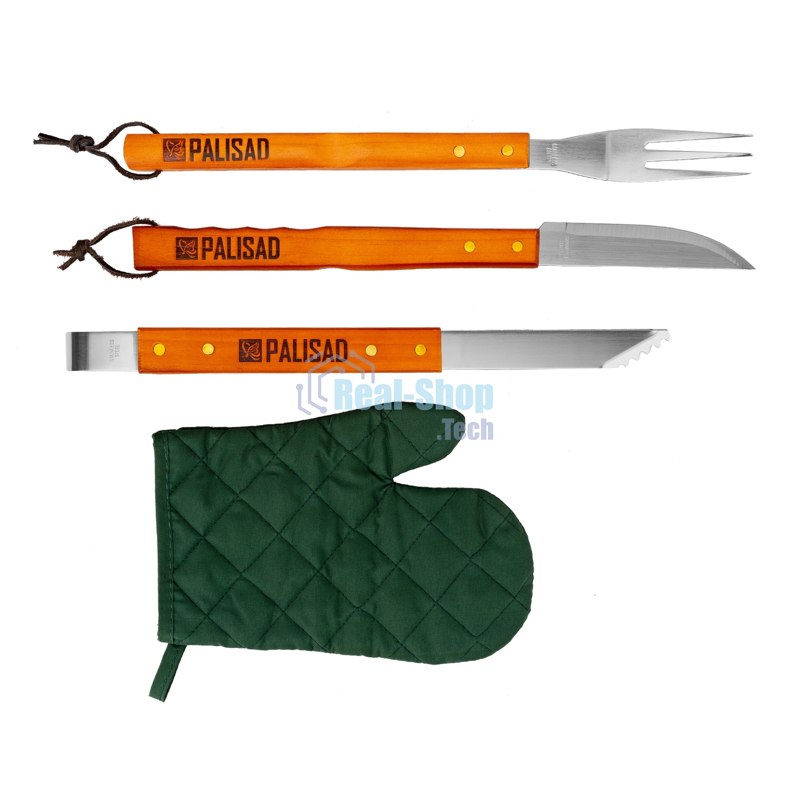 Набор приборов для барбекю, 4 предмета в сумке, Camping Palisad