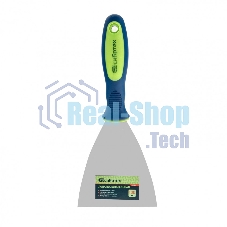 Шпательная Сибртех лопатка из нержавеющей стали, 100 мм, двухкомпонентная рукоятка