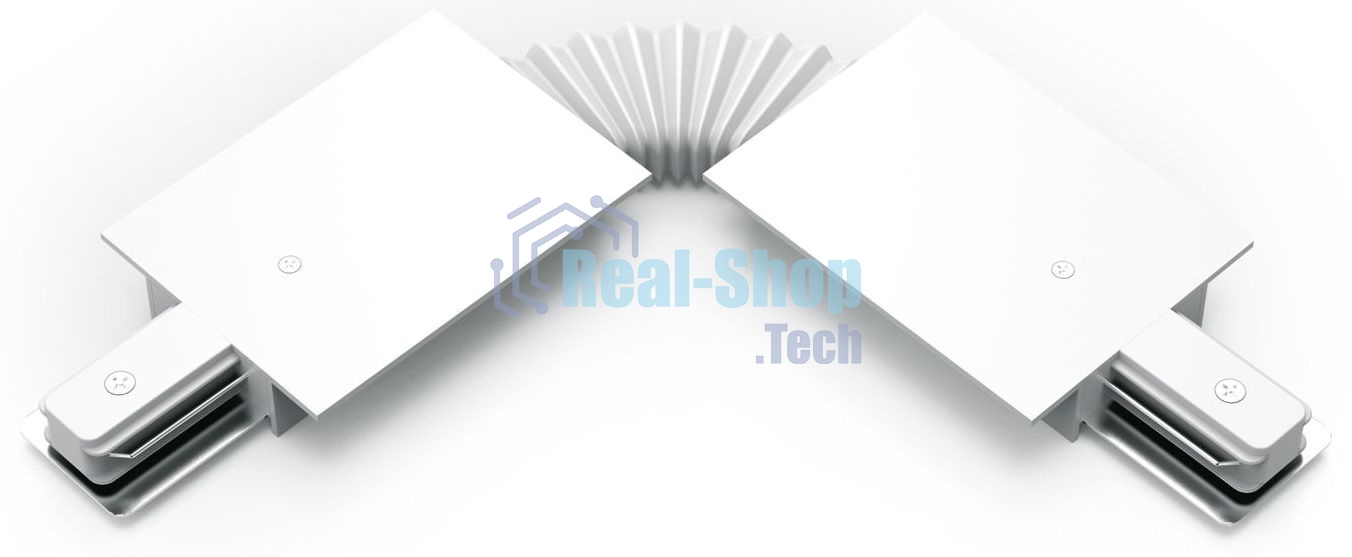 Коннектор для встраиваемых трековых шинопроводов Gauss гибкий (I) белый