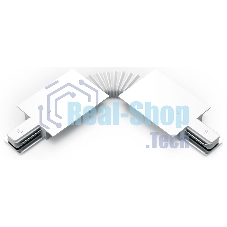 Коннектор для встраиваемых трековых шинопроводов Gauss гибкий (I) белый