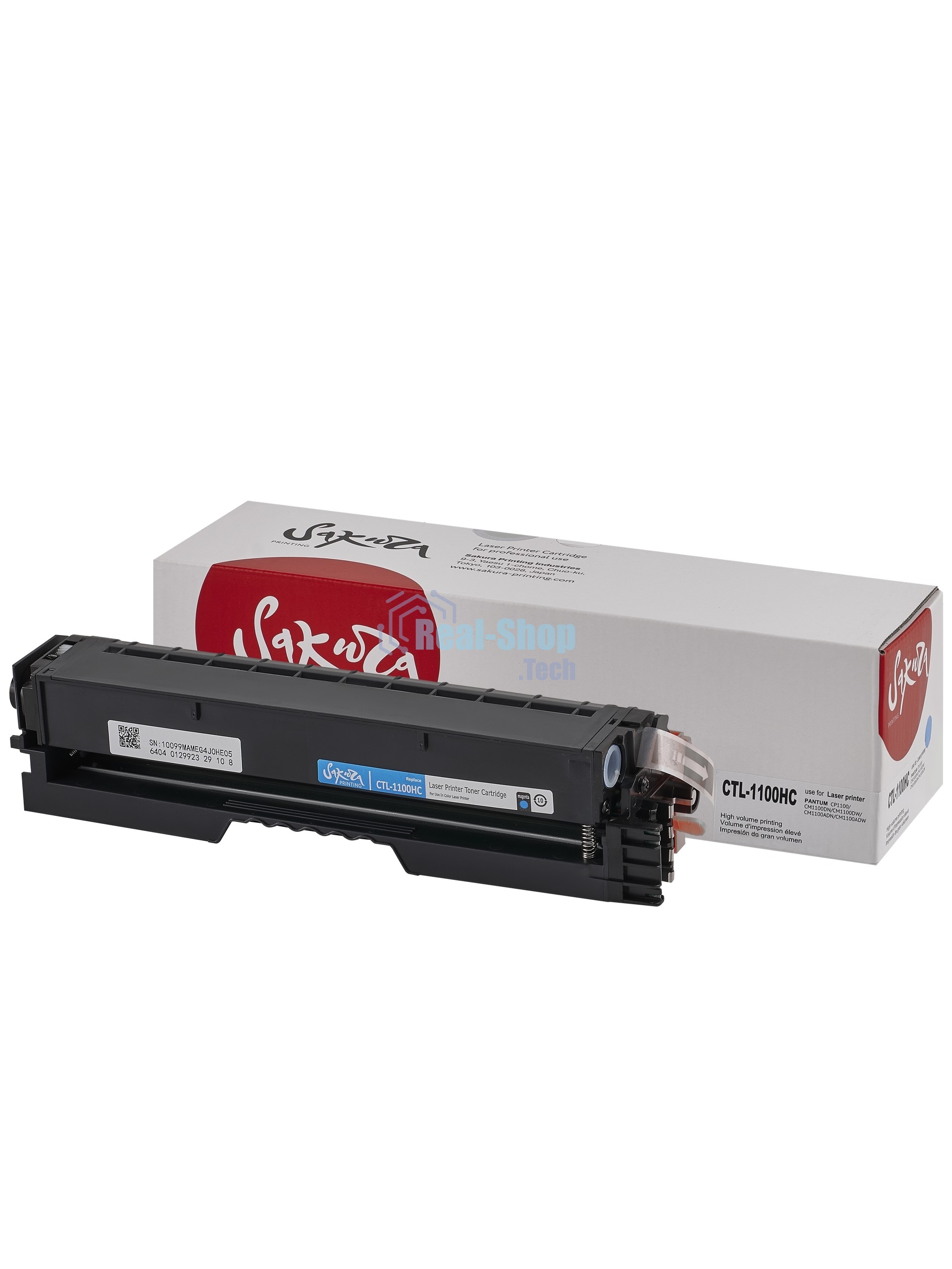 Картридж Sakura CTL-1100HC для Pantum, голубой, 2300к.