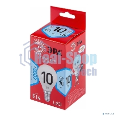 Лампа cветодиодная ЭРА RED LINE LED P45-10W-840-E14 R E14 10Вт шар нейтральная белая