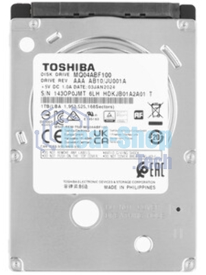 Жесткий диск Toshiba 1Tb 5400rpm MQ04ABF100 128Mb 2.5