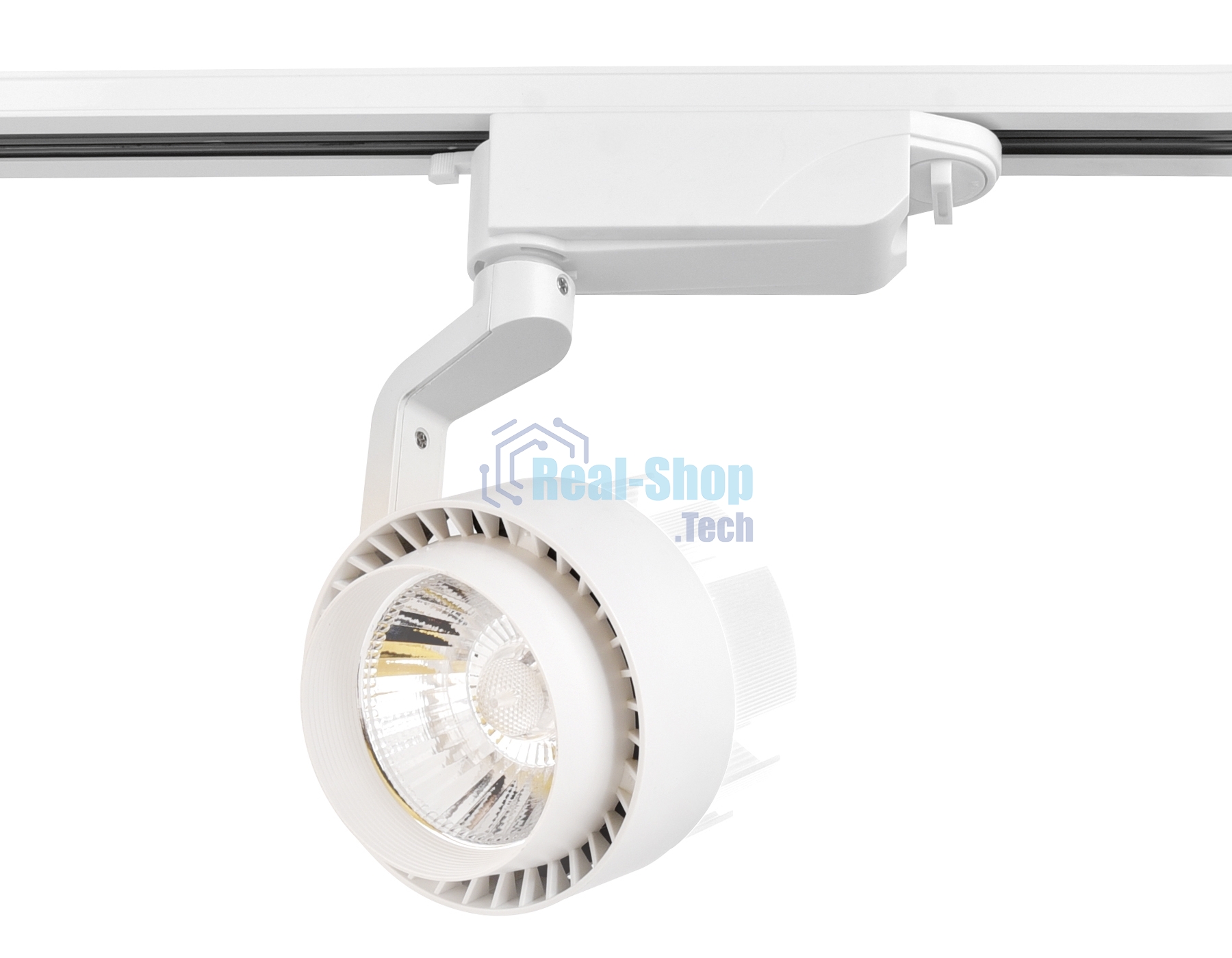 Трековый однофазный светодиодный светильник Ambrella light GL6104 WH белый LED 20W 4200K 24°