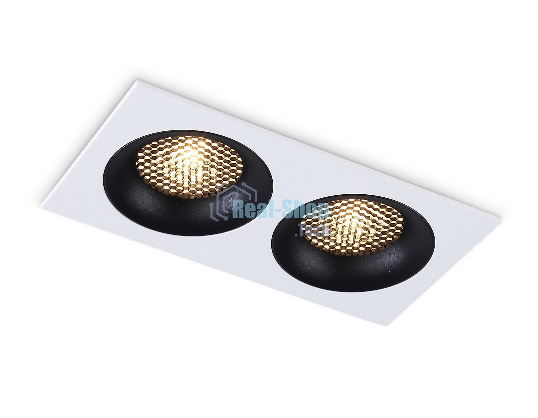 Светильник встраиваемый Ambrella light TN102732/2 WH/BK белый/черный GU5.3 175*92*23