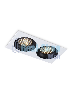 Светильник встраиваемый Ambrella light TN102732/2 WH/BK белый/черный GU5.3 175*92*23