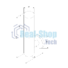 1418 TECHNO / Светильник садово-парковый чёрный