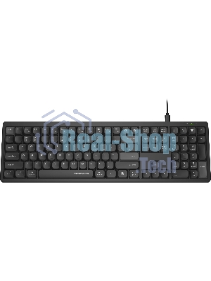 Клавиатура A4Tech FX55 черный USB slim Multimedia кабель 1.5м