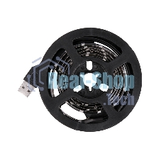 Лента светодиодная с USB коннектором 5 В, 8 мм, IP65, SMD 2835, 60 LED/m, цвет свечения зеленый