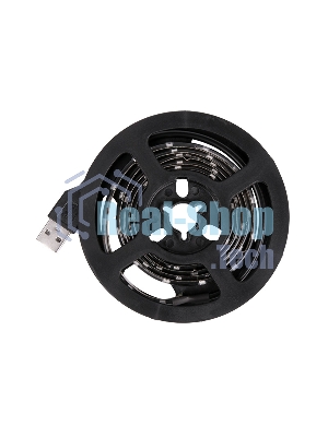 Лента светодиодная с USB коннектором 5 В, 8 мм, IP65, SMD 2835, 60 LED/m, цвет свечения зеленый