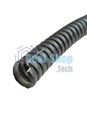 Металлорукав в ПВХ изоляции МРПИ НГ 15 d15мм с протяжкой (уп.50м) ЗЭТА zeta44402